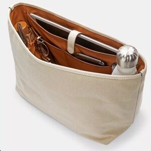 NWT Coach Tote Insert in Gold/Chalk